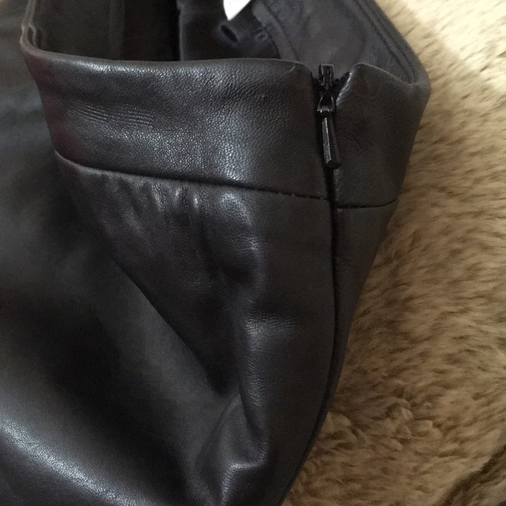 French Connection Side Split Leather Mini So Soft! - image 6
